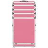 vidaXL Kosmetikkoffer Aluminium Rosa