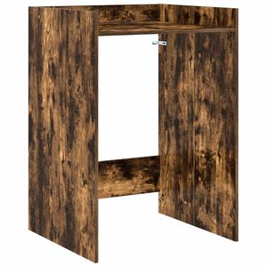 vidaXL Waschmaschinen-Schrank Ger&auml;ucherte Eiche 67,5 x 62 x 97 cm