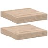 vidaXL Schweberegal 2 Stk. 23x23,5x4 cm Holzwerkstoff