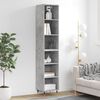 vidaXL Highboard Betongrau 34,5x32,5x180 cm Holzwerkstoff