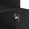 vidaXL Sideboard Schwarz 73,5x35x75 cm Holzwerkstoff