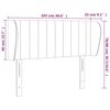 vidaXL Kopfteil mit Ohren Dunkelgrau 103x23x78/88 cm Samt