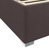vidaXL Bettrahmen mit Matratze Dunkelbraun 140 x 200 cm Stoff
