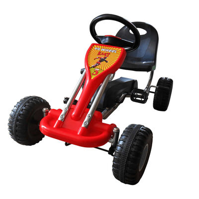 vidaXL Pedal Go-Kart Rot