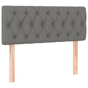 vidaXL Kopfteil Dunkelgrau 100x7x78/88 cm Stoff