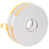 vidaXL Selbstklebendes Schaumstoffband 2 pcs Wei&szlig; 15mm x 5m CR-Schaum
