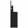 vidaXL Schminktisch mit LED Schwarz 86,5x35x136 cm