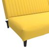 vidaXL Schlafsofa 2-Sitzer mit Fu&szlig;hocker Gelb Samt