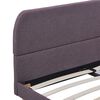 vidaXL Bettgestell ohne Matratze Taupe Stoff 90x200 cm