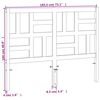 vidaXL Kopfteil Wachsbraun 180 cm Massivholz Kiefer