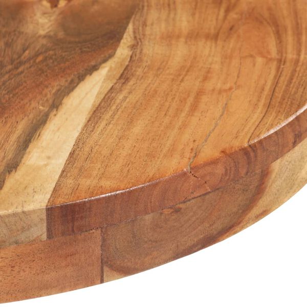 vidaXL Bistrotisch Rund &Oslash;60x75 cm Akazie Massivholz