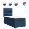 vidaXL Boxspringbett mit Matratze Blau 80x200 cm Stoff