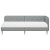 vidaXL Eckbettgestell Hellgrau 80 x 200 cm Stoff