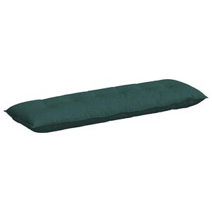 vidaXL R&uuml;ckenkissen Dunkelgr&uuml;n 160 x 19 x 50 cm Stoff