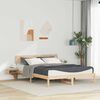 vidaXL Bettrahmen mit Kopfteil Braun 150 x 200 cm Massives Kiefernholz