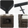 vidaXL Garten Essgruppe 5 pcs Braun Poly-Rattan