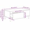 vidaXL Couchtisch Artisan-Eiche 90 x 50 x 35 cm Holzwerkstoff