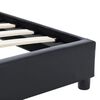 vidaXL Bettgestell Schwarz Kunstleder 120x200 cm