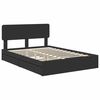vidaXL Aufbewahrungsbett Schwarz 140 x 190 cm Holzwerkstoff