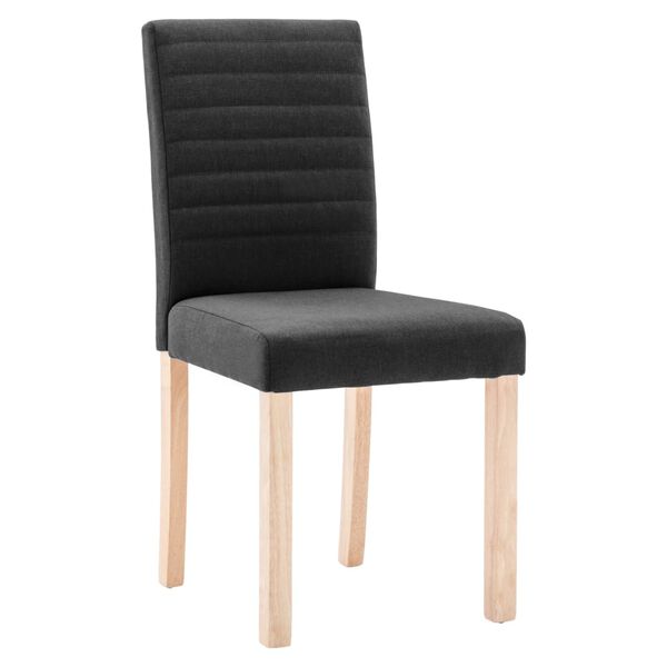 vidaXL Esszimmerst&uuml;hle 4 Stk. Schwarz Stoff