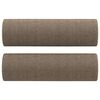 vidaXL 3-tlg. Sofagarnitur mit Kissen Taupe Stoff