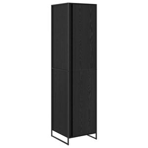 vidaXL Warderobe Schwarz Eichen-Optik 50 x 50 x 200 cm Holzwerkstoff