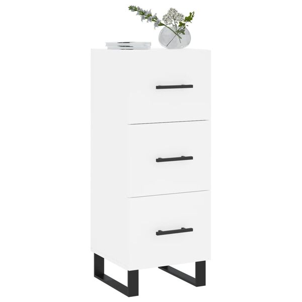 vidaXL Sideboard Wei&szlig; 34,5x34x90 cm Holzwerkstoff
