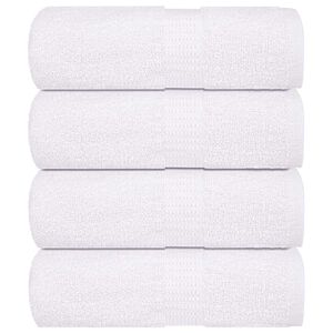 vidaXL G&auml;stet&uuml;cher FROGN 4 Stk. Wei&szlig; 30x50 cm 360 g/m&sup2;