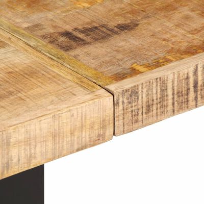 vidaXL Bank 160 cm Raues Mangoholz und Stahl