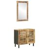 vidaXL Badezimmerschrank-Set 2 Stk. Natur 62 x 33 x 58 cm