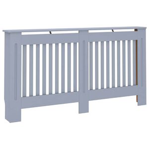 vidaXL Heizk&ouml;rperverkleidung Anthrazit 152x19x81,5 cm MDF