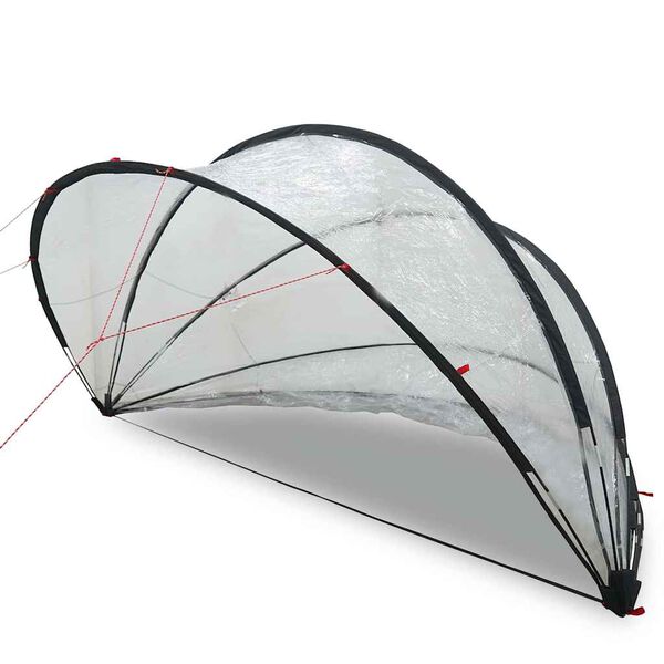 vidaXL Pool-Dome Transparent 405 x 405 x 192 cm PVC