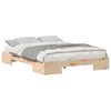 vidaXL Bodenbettgestell Braun 160 x 200 cm Massivholz Kiefer