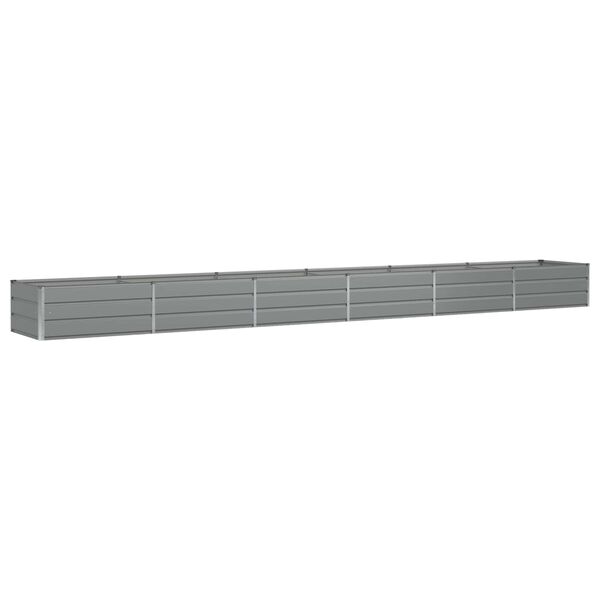 vidaXL Pflanzk&uuml;bel Hellgrau 600 x 80 x 45 cm Stahl