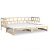 vidaXL Tagesbett Ausziehbar Massivholz Kiefer 2x(90x190) cm
