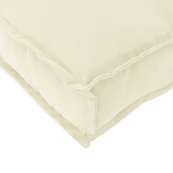 vidaXL Palettenkissenset 2 pcs Creme Oxford-Stoff