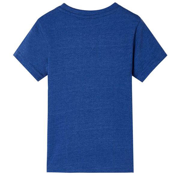 Kinder-T-Shirt Dunkelblau Melange 104