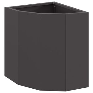 vidaXL Eckpflanzer Schwarz 30 x 30 x 35 cm Stahl