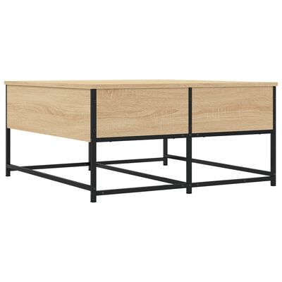 vidaXL Couchtisch Sonoma-Eiche 80x80x40 cm Holzwerkstoff