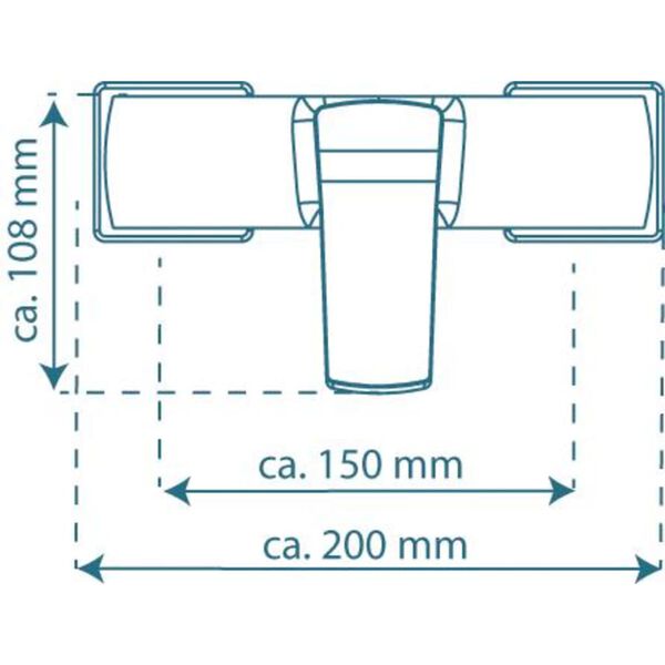 SCH&Uuml;TTE Duscharmatur STILO Chrom