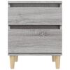 vidaXL Nachttische 2 Stk. Grau Sonoma 40x35x50 cm