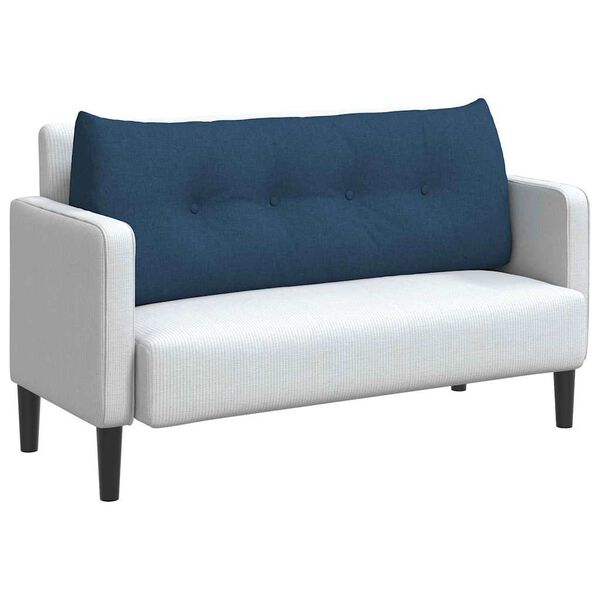 vidaXL R&uuml;cken Kissen Blau 120 x 24 x 50 cm Stoff