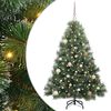 vidaXL K&uuml;nstlicher Weihnachtsbaum mit 150 LEDs Gr&uuml;n 150 cm PE und PVC