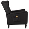 vidaXL Massagesessel Verstellbar Schwarz Stoff