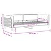 vidaXL Tagesbett Dunkelgrau 90x200 cm Samt