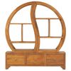 vidaXL Schrank mit Yin-Yang-Regal 100x26x112 cm Teak Massivholz