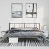 vidaXL Bettgestell mit Kopfteil Metall Schwarz 193x203 cm