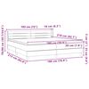vidaXL Boxspringbett mit Matratze Rosa 180x210 cm Samt