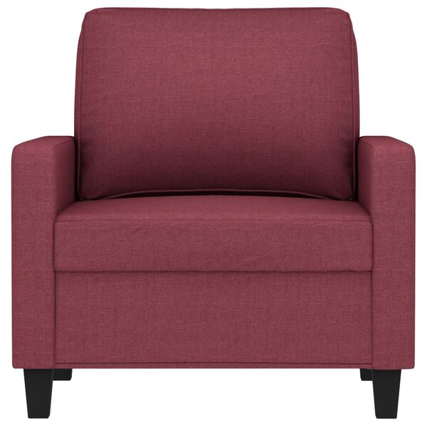 vidaXL Sessel Weinrot 60 cm Stoff