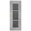vidaXL Highboard Betongrau 34,5x34x180 cm Holzwerkstoff
